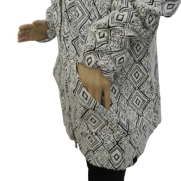 Tonia Debellis Geometric Print Zip Jacket - Picture 6 of 8